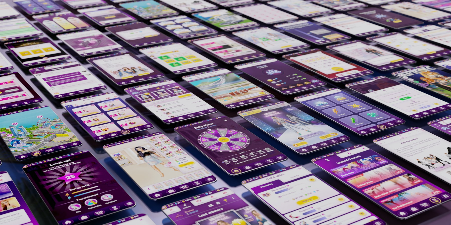 Lady Popular mobile screens